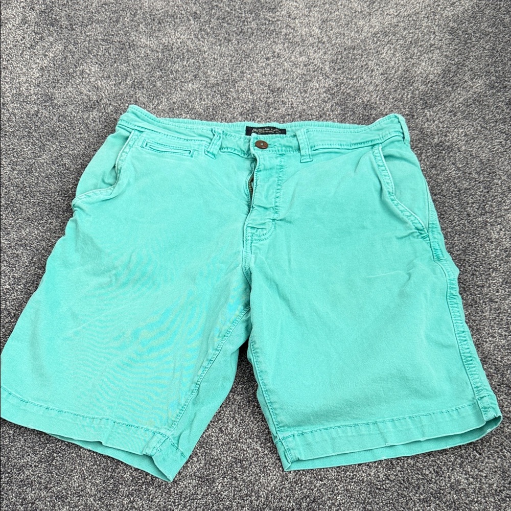 American Eagle Outfitters Teal Flat Front Shorts
